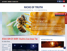 Tablet Screenshot of nicheoftruth.org
